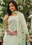 Green Cotton designer suit