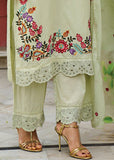 Green Cotton designer suit