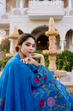 Monsoon Bloom Mul Chanderi Suit Set