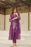 Plum Petals Suit Set