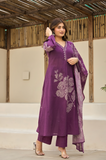 Plum Petals Suit Set