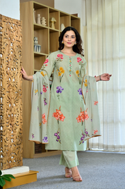 Mint Blossom Suit Set