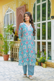 Sky Blue Muslin Set