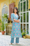 Sky Blue Muslin Set
