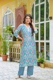 Sky Blue Muslin Set