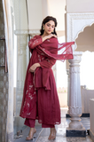 Ruby Bloom Chanderi Suit Set
